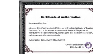 Crypton Certificate of Authorisation