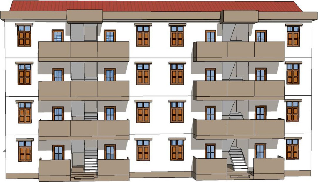 4-Storey Apartment